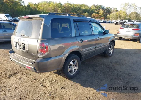 2007 Honda Pilot Ex from USA, damaged, VIN 2HKYF18487H533953